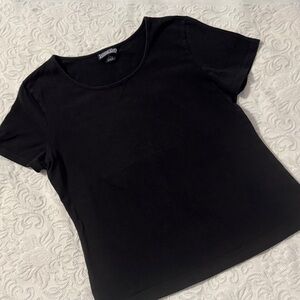 Lands' End Black Short Sleeve Tee